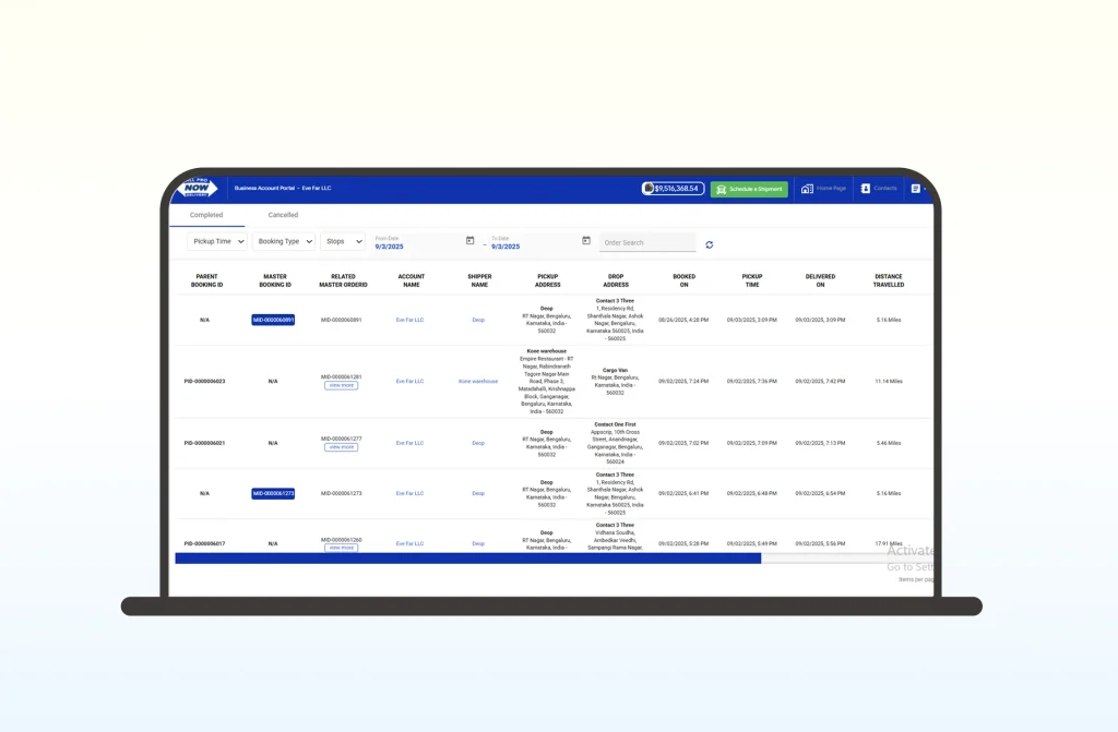 On-demand delivery services